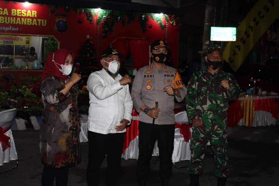 Forkopimda Labuhanbatu Pantau Langsung Malam Perayaan Natal di Gereja