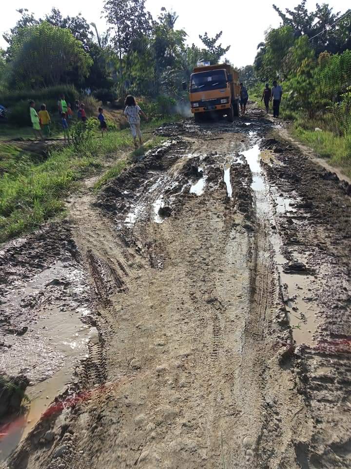 Akses Jalan Dusun VI Parit Pinang Desa Tanjung Ibus Secanggang Kupak-Kapik