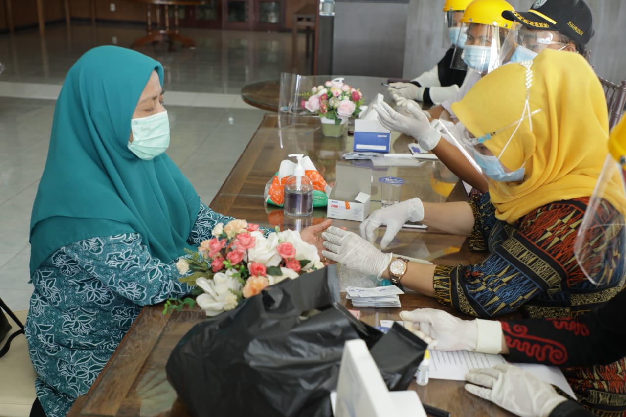 TP PKK Asahan Rapid Test Gratis Kaum Perempuan,  Sambut Hari Ibu ke-92