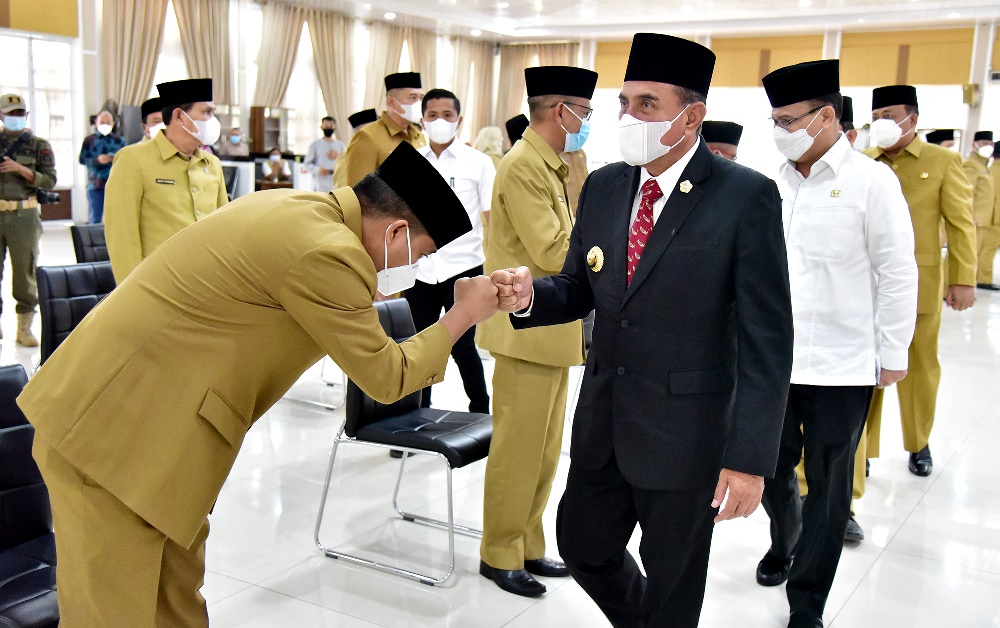 Gubsu: Kekosongan Harus Segera Diisi, Lantik 27 Pejabat Eselon III