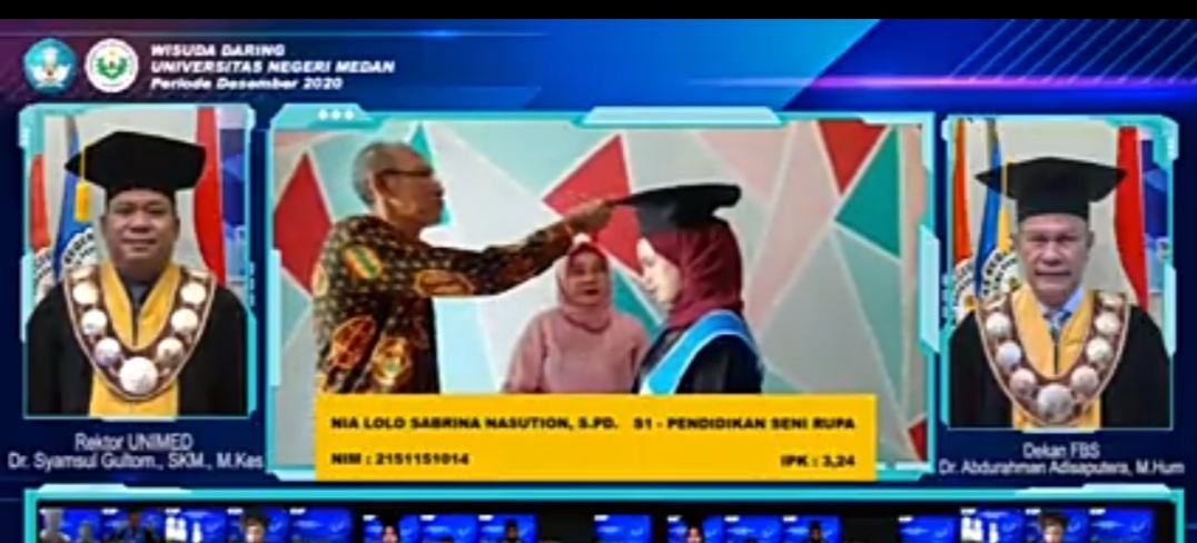 Rektor Unimed : Di Era  Covid-19 Para Wisudawan  Dituntut Lebih Mahir Bidang IT