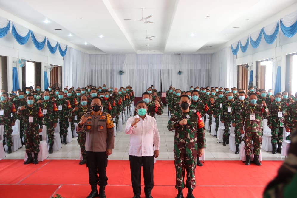Hadiri Apel Danramil dan Babinsa ini kata Kapolresta DS