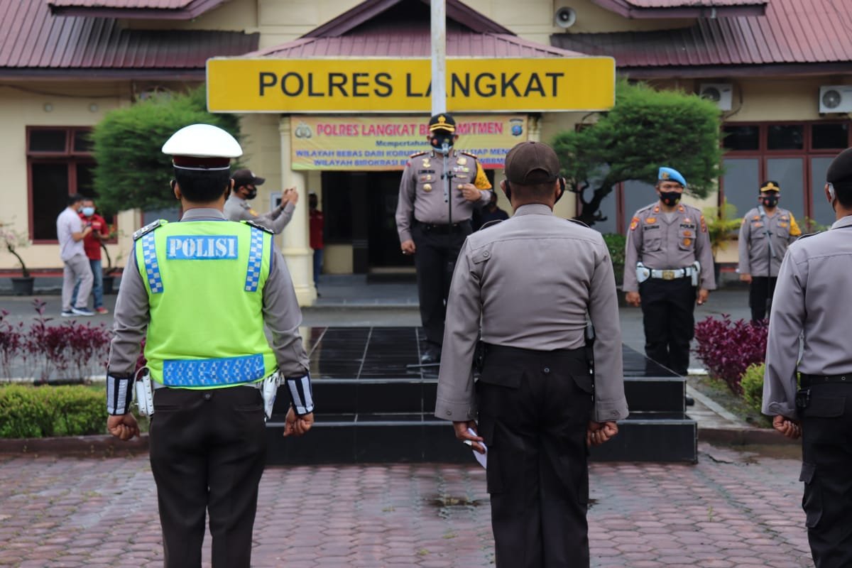 267 Personil Polres Langkat Siap Diberangkatkan BKO Pilkada Ke Polres Samosir,Asahan Dan Labuhan Batu
