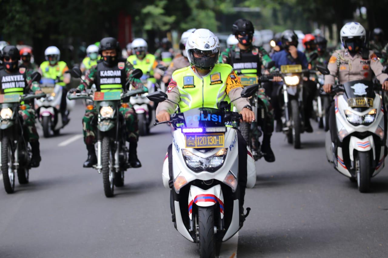 Jelang Pilkada 2020, Kapolda Sumut dan Pangdam I/BB Laksanakan Patroli Gabungan Skala Besar