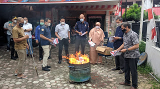 KPU Medan Musnahkan 5.312 Surat Suara Rusak