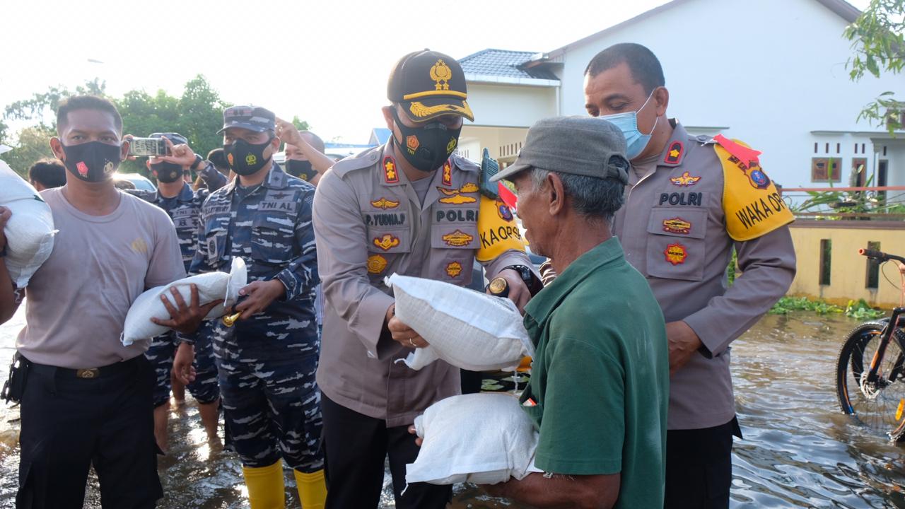Danlanal TBA dan Kapolres Tanjung Balai 