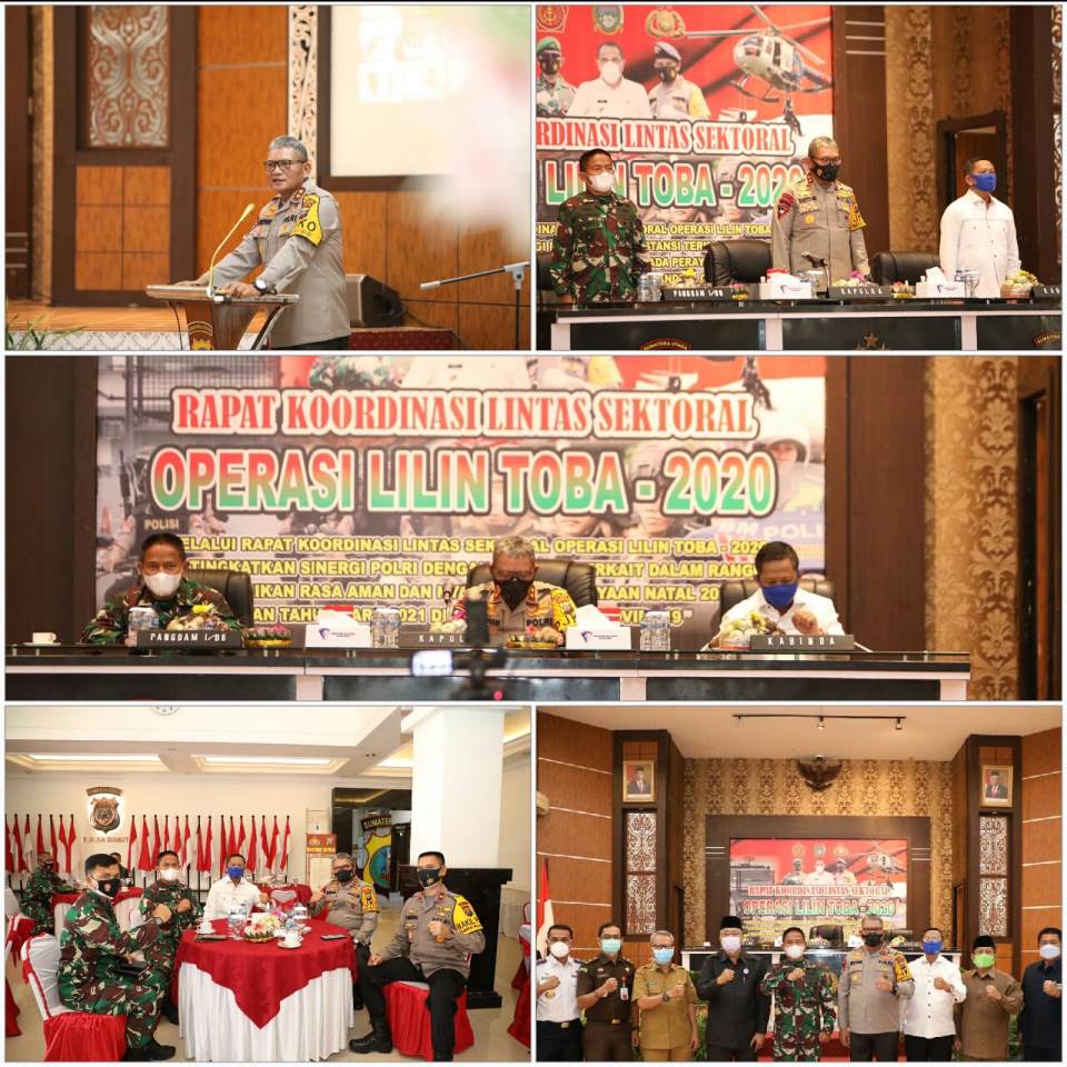 Kapolda Sumut Pimpin Rapat lintas sektoral Ops Lilin Toba 2021