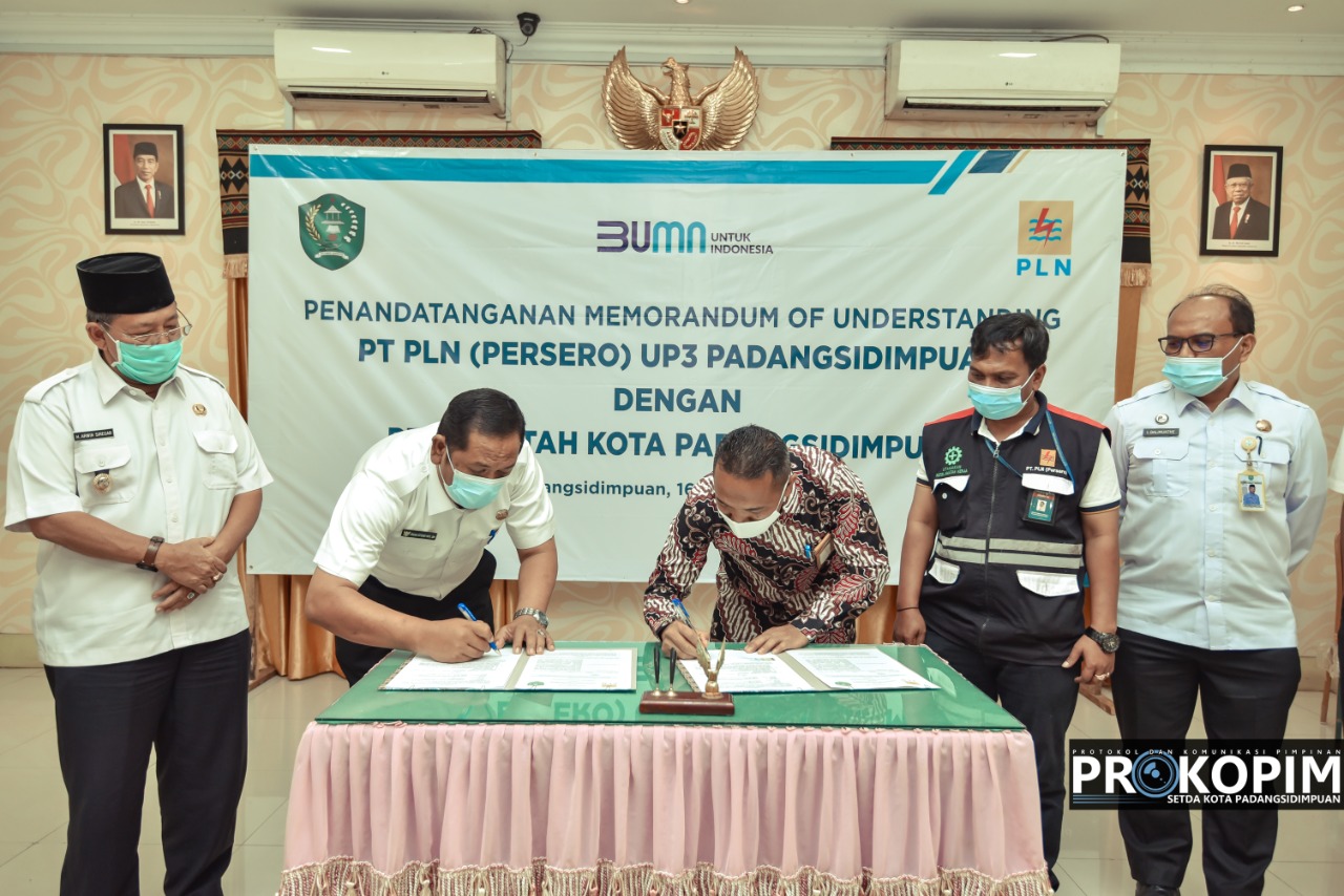 Tingkatkan sinergitas, PT PLN MoU bersama Pemkot, Walikota : PLN adalah Mitra Pemerintah