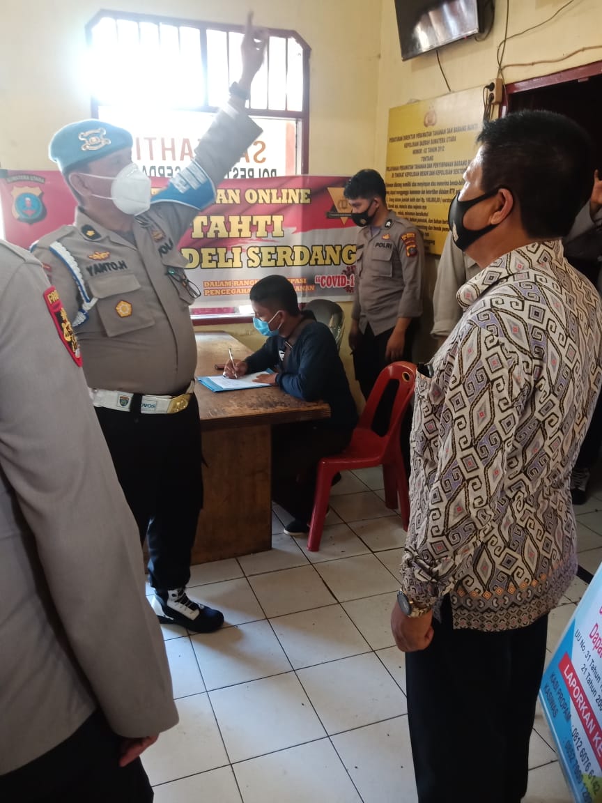 Propam Polda Sumut Cek Kondisi Ruang Tahanan dan Penjagaan Tahanan Polresta Deli Serdang