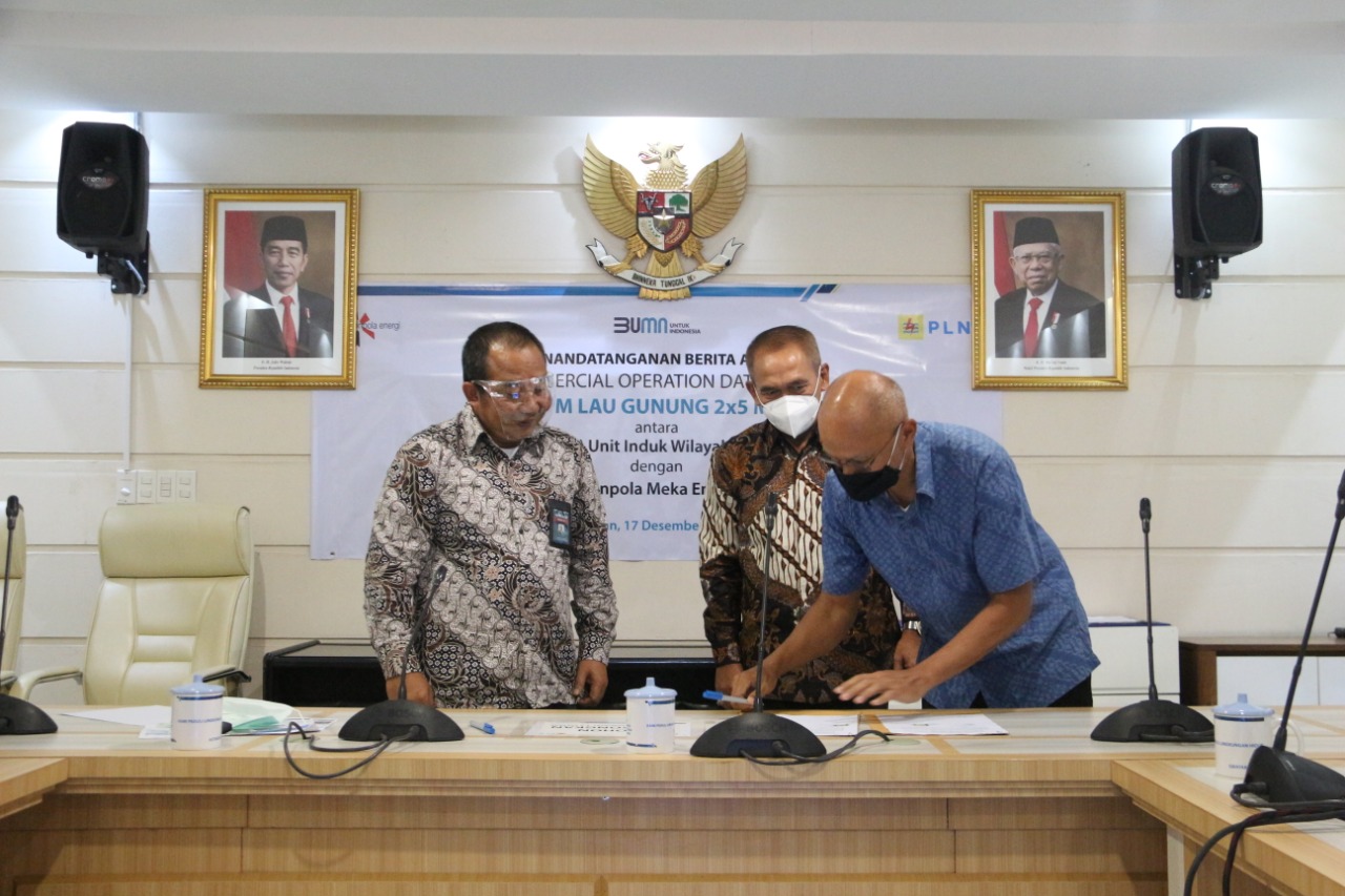 PLTM Lau Gunung  2x5 MW Secara Resmi Memperkuat Kelistrikan PLN Sumut