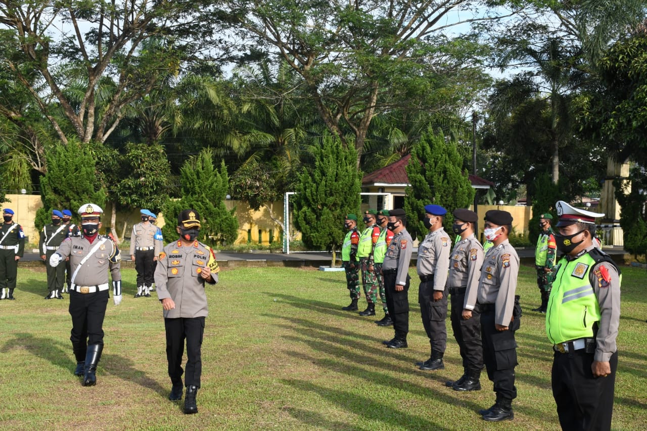 Kapolres Sergai Pimpin Apel Gelar Pasukan Ops Lilin Toba 2020