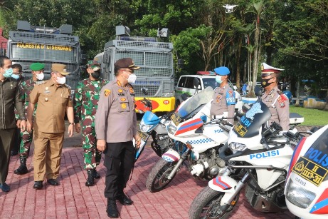 Sambut Nataru, Polresta Deli Serdang Gelar Apel Operasi Lilin Toba 2020