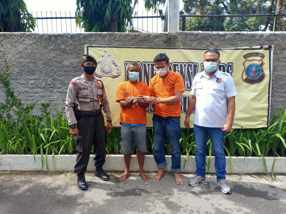 Gerebek Kampung Narkoba di Payageli, Polsek Sunggal Ringkus 2 Pria Pengguna Narkoba