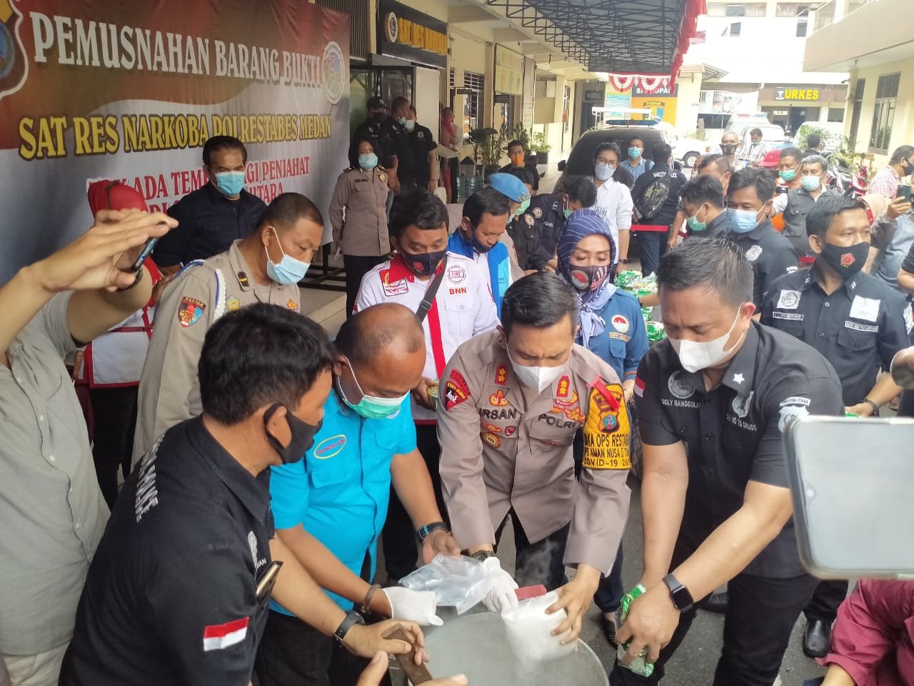 Polrestabes Medan Musnahkan 30 Kg Shabu Jaringan Aceh-Palembang-Medan