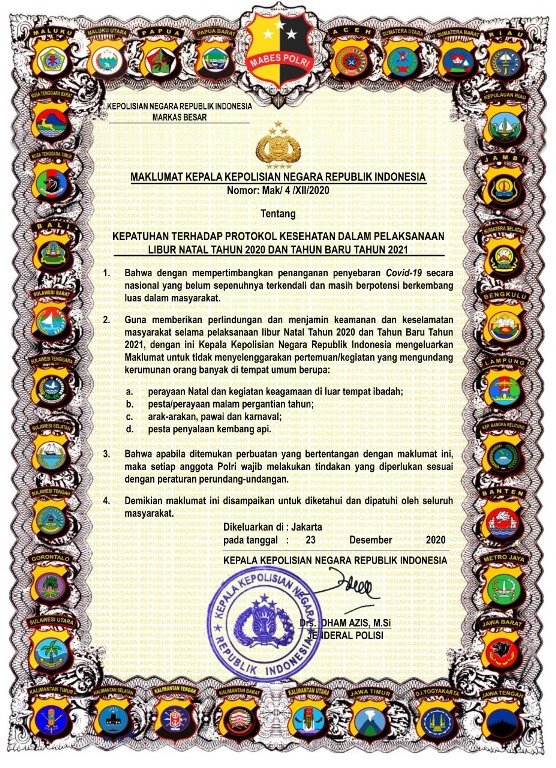 Polsek Medan Baru Pasang Baliho Maklumat Kapolri di 5 Lokasi