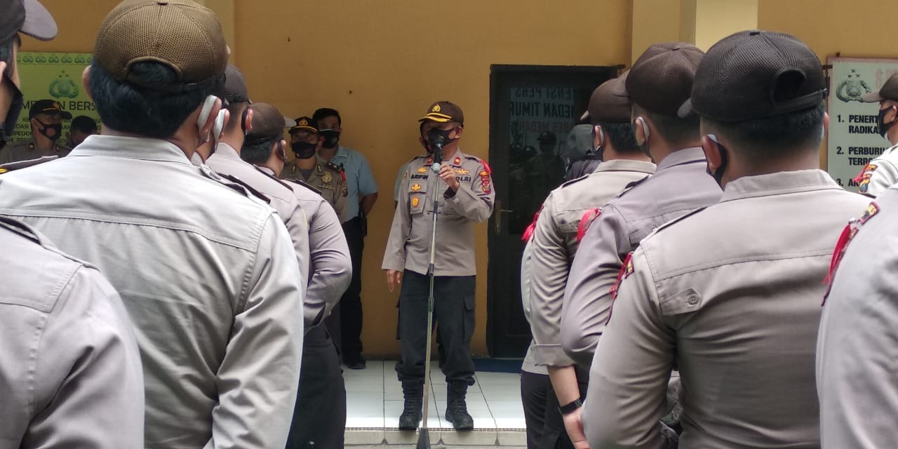 Polsek Medan Timur Turunkan 150 Personil Pengamanan Gereja Ibadah Natal