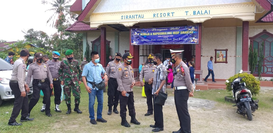 Waka Polres Pimpin Peninjauan dan Pengecekan Gereja Perayaan Nataru 2020-2021