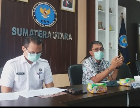 Sepanjang 2020, BNNP Sumut  Ungkap 62 kasus narkotika, 111 tersangka dan 96 berkas perkara