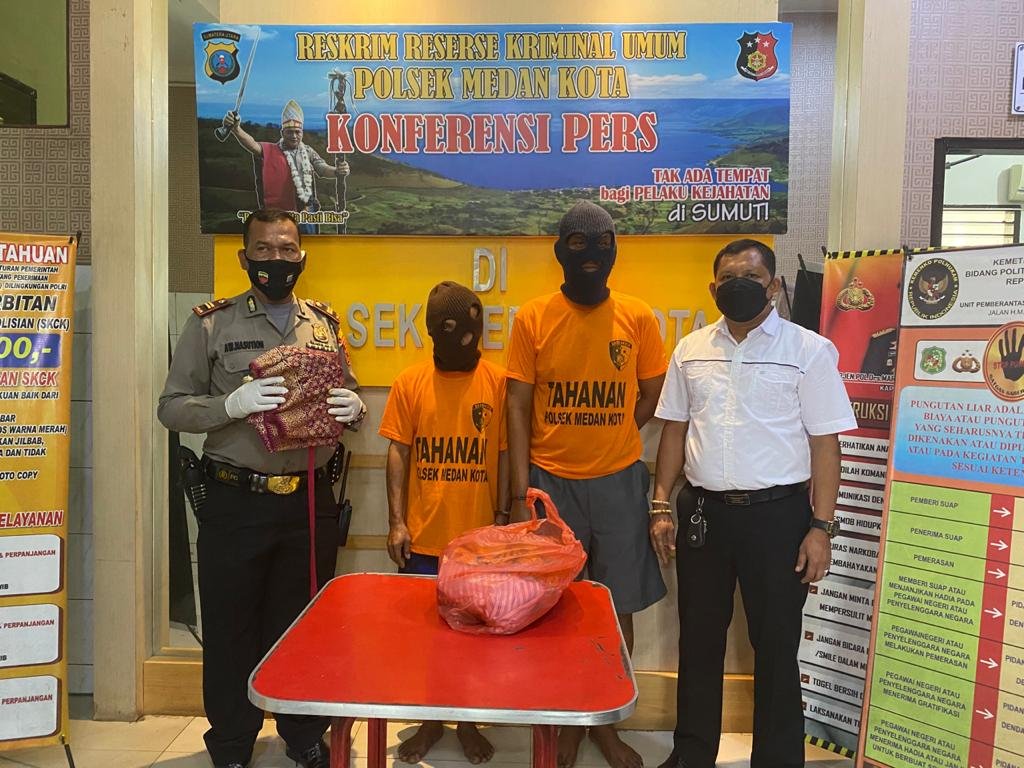 Dua Kawanan Pencuri Diringkus Tim Reskrim Polsek Medan Kota