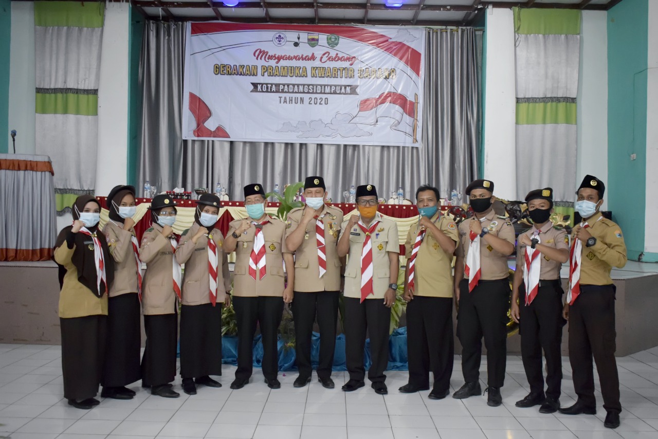 Walikota Irsan Efendi Nasution buka Muscab Gerakan Pramuka Kota Padangsidimpuan  Priode 2020-2025