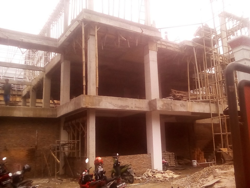Pembangunan Kantor Disdik Terancam Tak selesai Sesuai kontrak, PPK : Kontraktor tidak Profesional, Sudah  dua Kali Ditegur