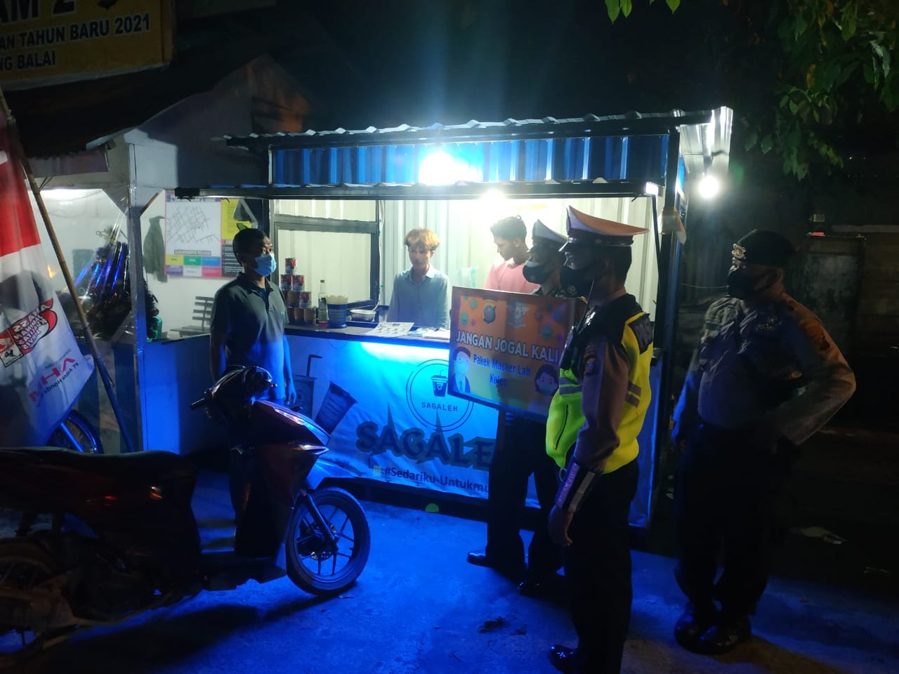 Menjelang Malam Pergantian Tahun, Sat Lantas Polres Tanjung Balai Patroli di 4 Lokasi