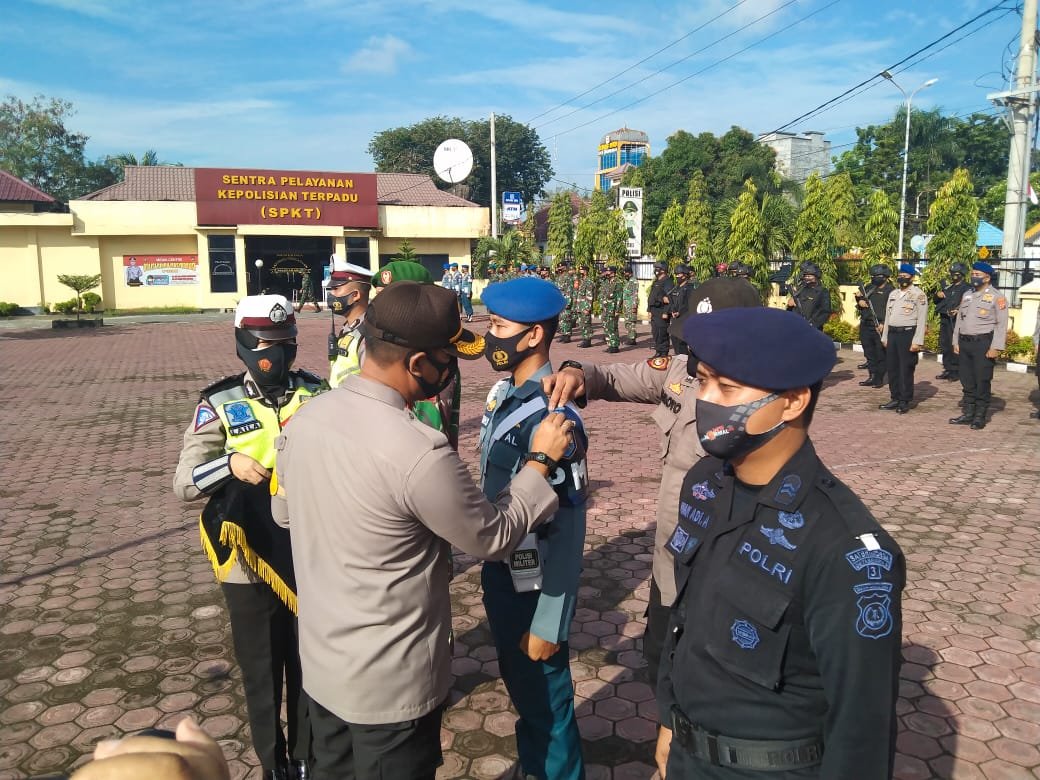 Bacakan Amanat Kapolri, Kapolres Tanjung Balai Pimpin Apel Gelar Pasukan Ops Lilin Toba 2020