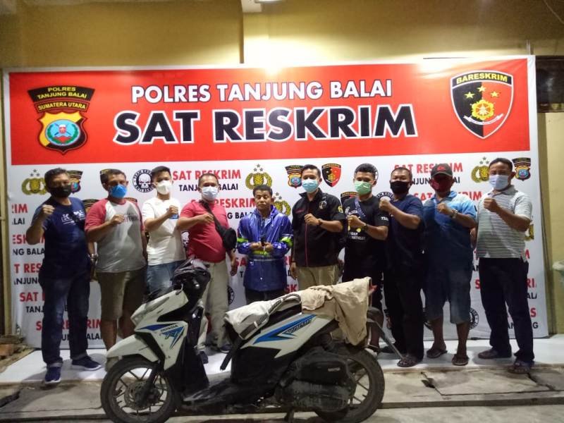 Dalam Tempo 2 Jam, Sat Reskrim Polres Tanjung Balai bersama Polsek Datuk Bandar Tangkap Pelaku Curat