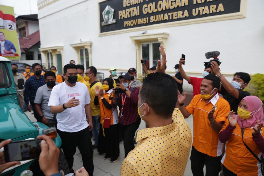 Unggul Hasil Hitung Cepat, Bobby-Aulia Temui Ketua Golkar Sumut. Bobby : Terimakasih Bang Ijeck