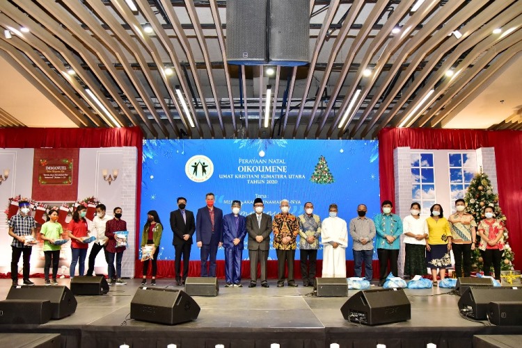 Hadiri Natal Oikoumene Sumut, Ini kata Gubsu Edy Rahmayadi