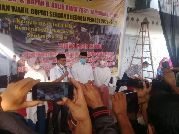 Pasangan Darma Wijaya - Adlin Tambunan Sementara Menang Pilkada Sergai