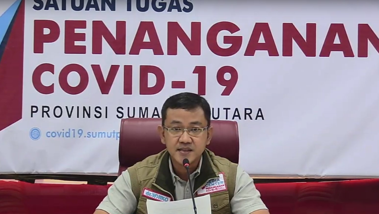 Jubir Satgas Covid 19 : Angka Kesembuhan Covid-19 Sumut Capai 80 Persen