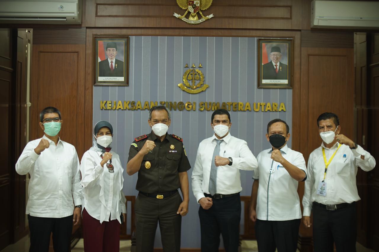 Dirut Tirtanadi : Sinergitas Antar Lembaga Mewujudkan Good Governance,  Kajatisu Sambut Kedatangan Direksi PDAM Tirtanadi