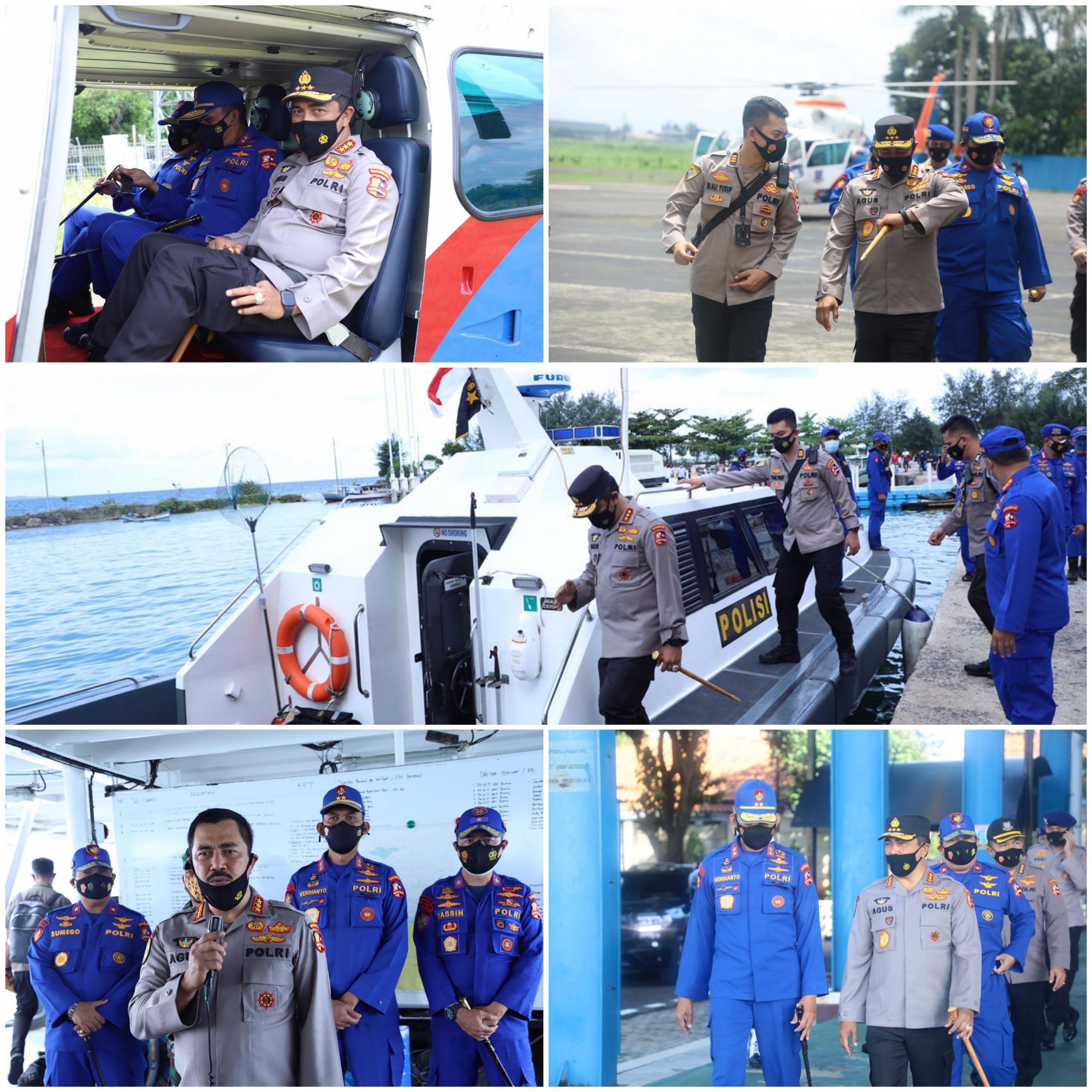 Kabaharkam Polri Cek Langsung Proses Pencarian Korban Pesawat Sriwijaya Air SJ 182