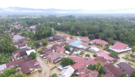 Ribuan rumah di Kota Solok terendam banjir