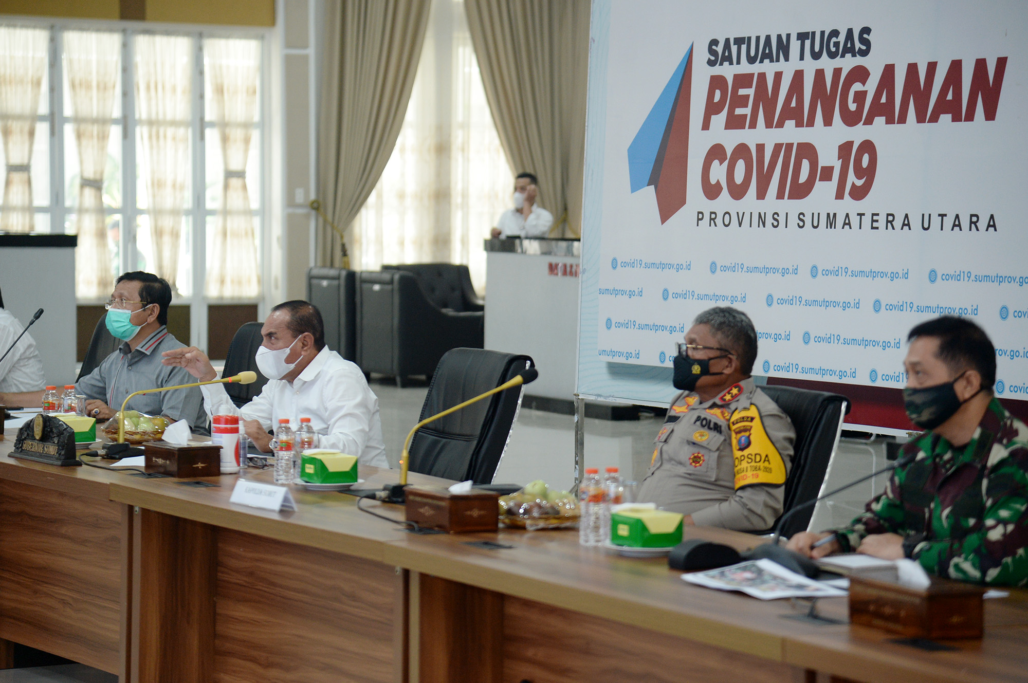 Satu Tahun Hadapi Covid-19, Edy Rahmayadi Minta Semua Pihak Tidak Bosan dan Tetap Disiplin Lawan Covid-19