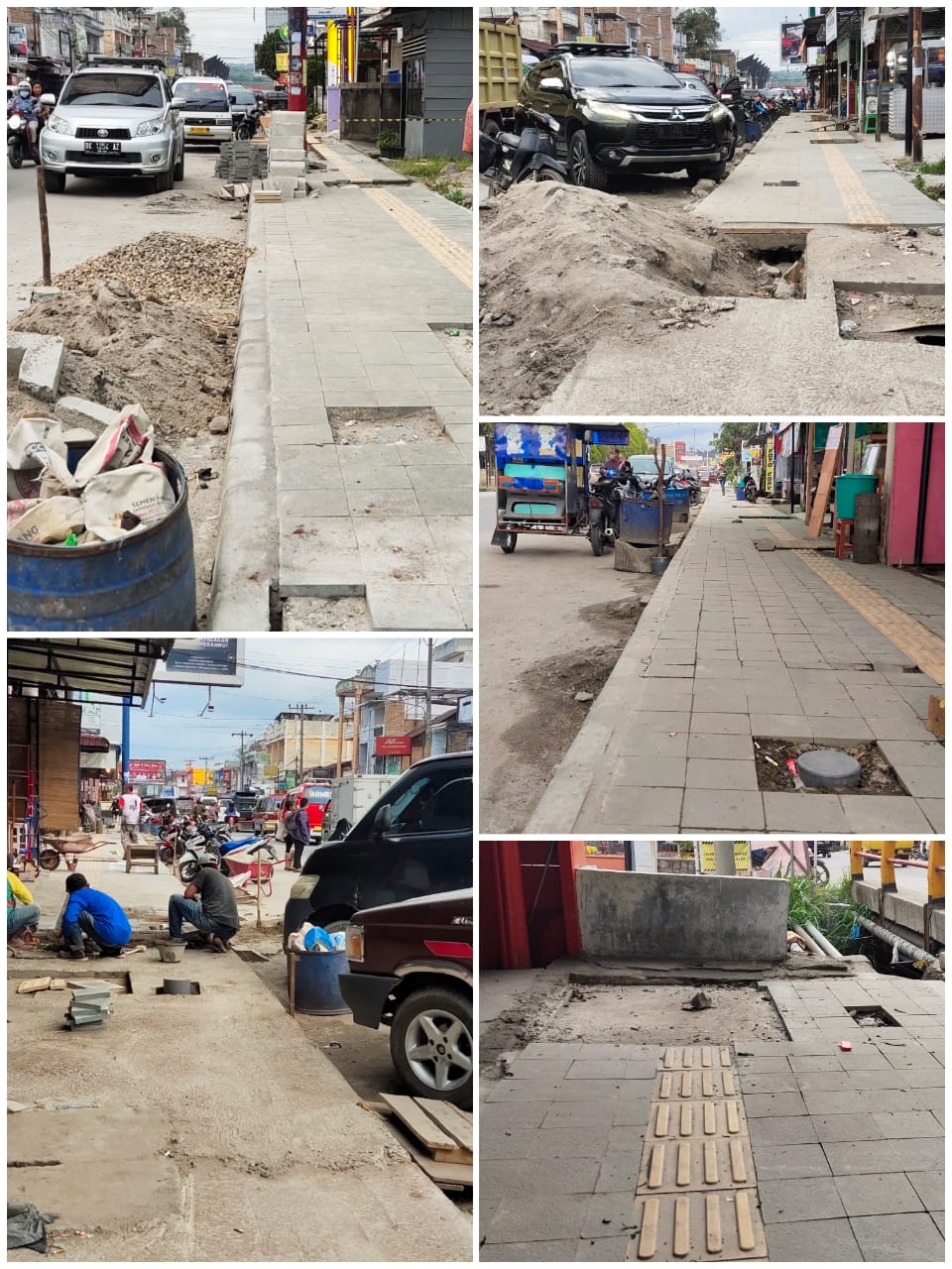 Pembangunan Pedestrian Kota Balige Dipertanyakan Masyarakat