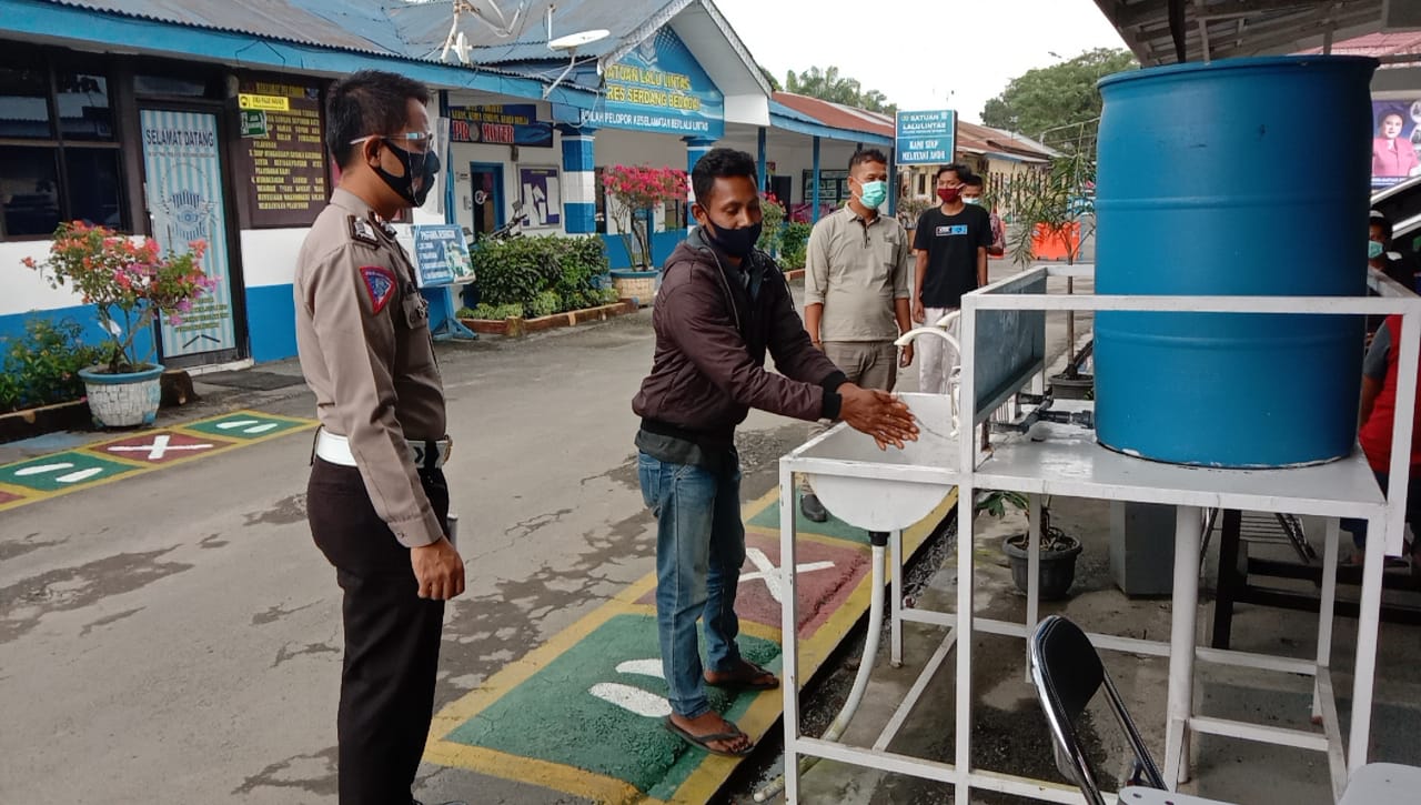 Pemohon Pelayanan SIM di Sat Lantas Polres Sergai Wajib Ikuti Prokes