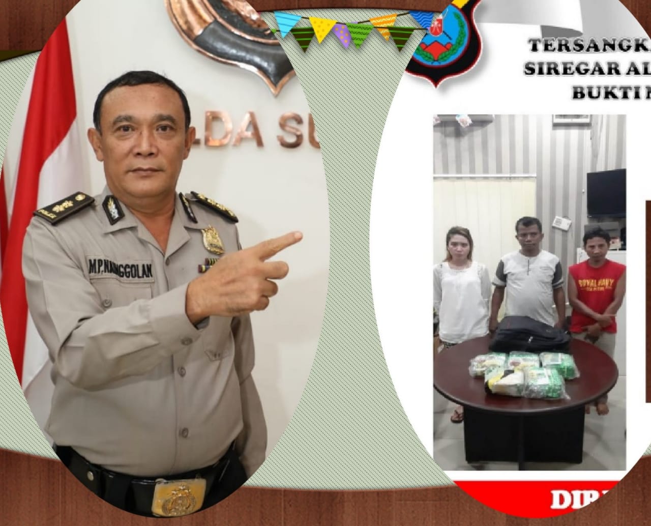 Poldasu Ringkus 3 Anggota Sindikat Pengedar 5 Kg Shabu Libatkan Wanita PNS