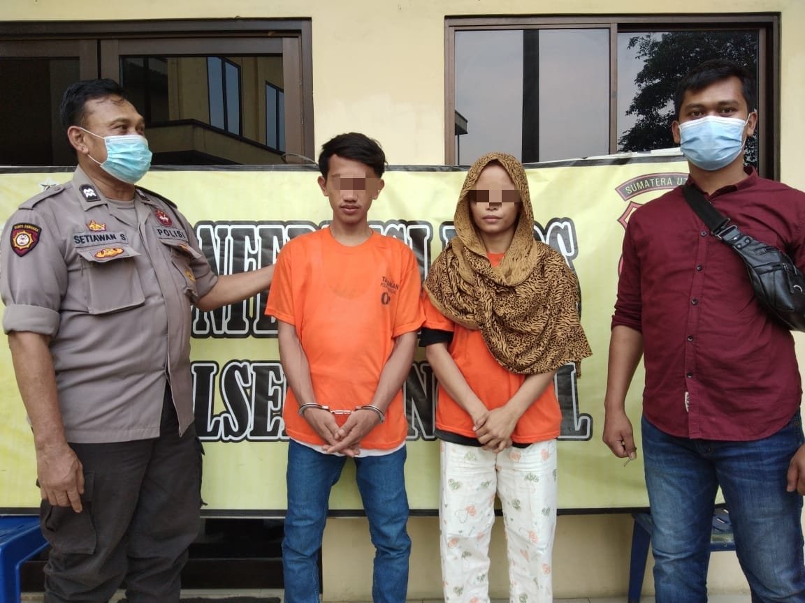 Miliki Shabu-shabu Sepasang Kekasih Terciduk Tekab Polsek Sunggal