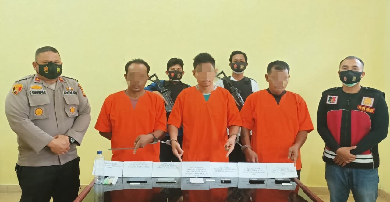 Polsek Pinggir Bengkalis Tangkap Pengedar Narkoba