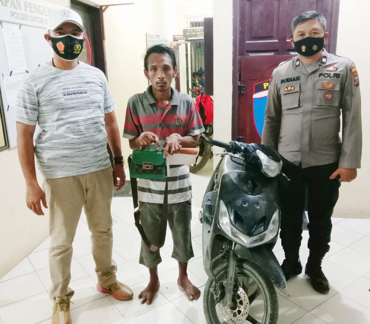 Tempo Setengah Jam, Reskrim Polsek Datuk Bandar Ringkus Pelaaku Curat