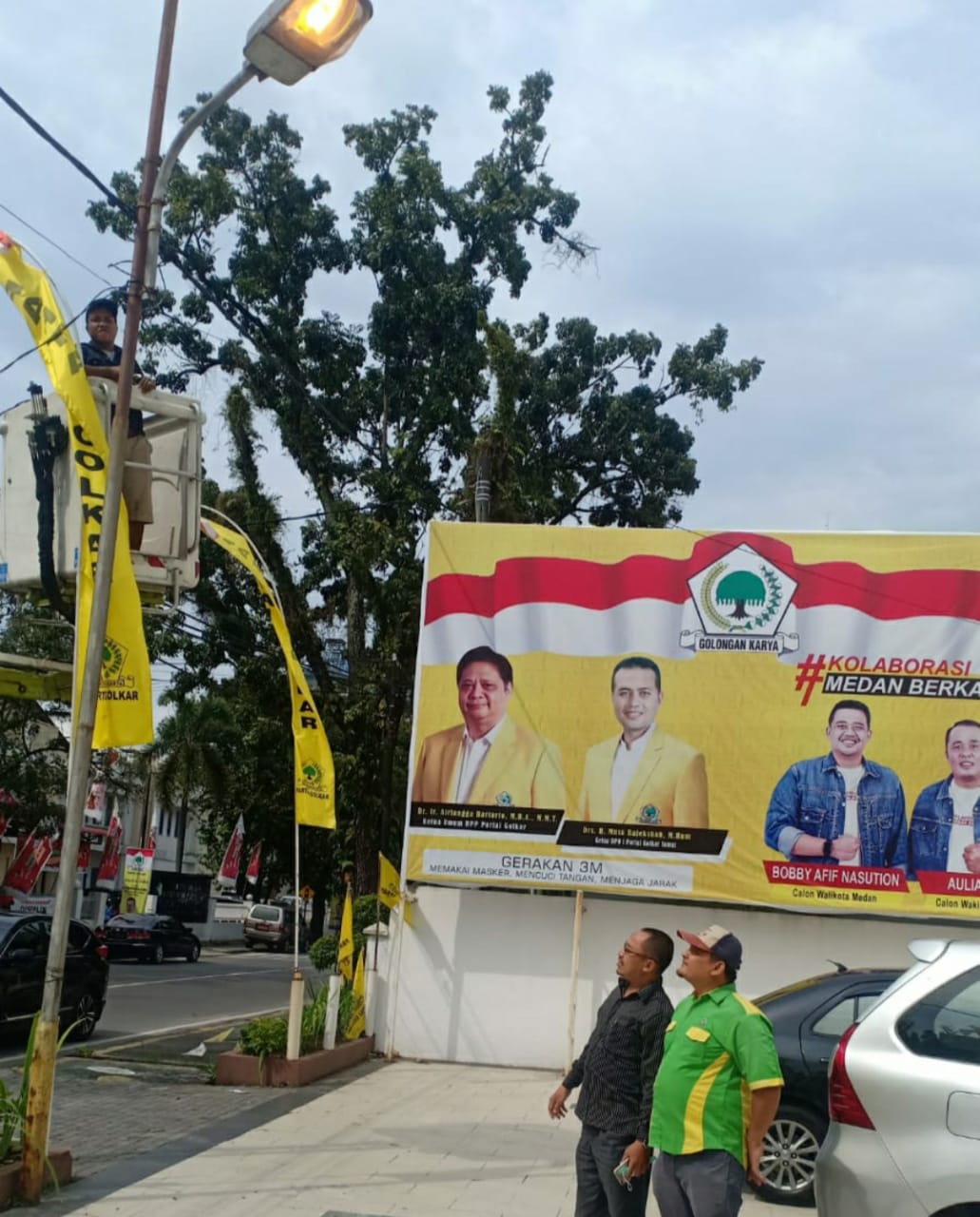 Dinas Pertamanan Medan Perbaiki Lampu Jalan, Gunarto Azis : Terima Kasih Pemko Medan