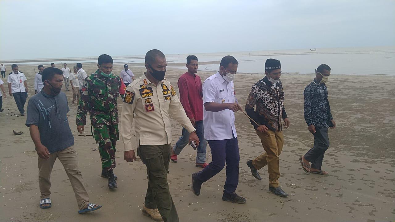 Bupati Aceh Timur Tinjau Lokasi Pembangunan Shrimp Estate