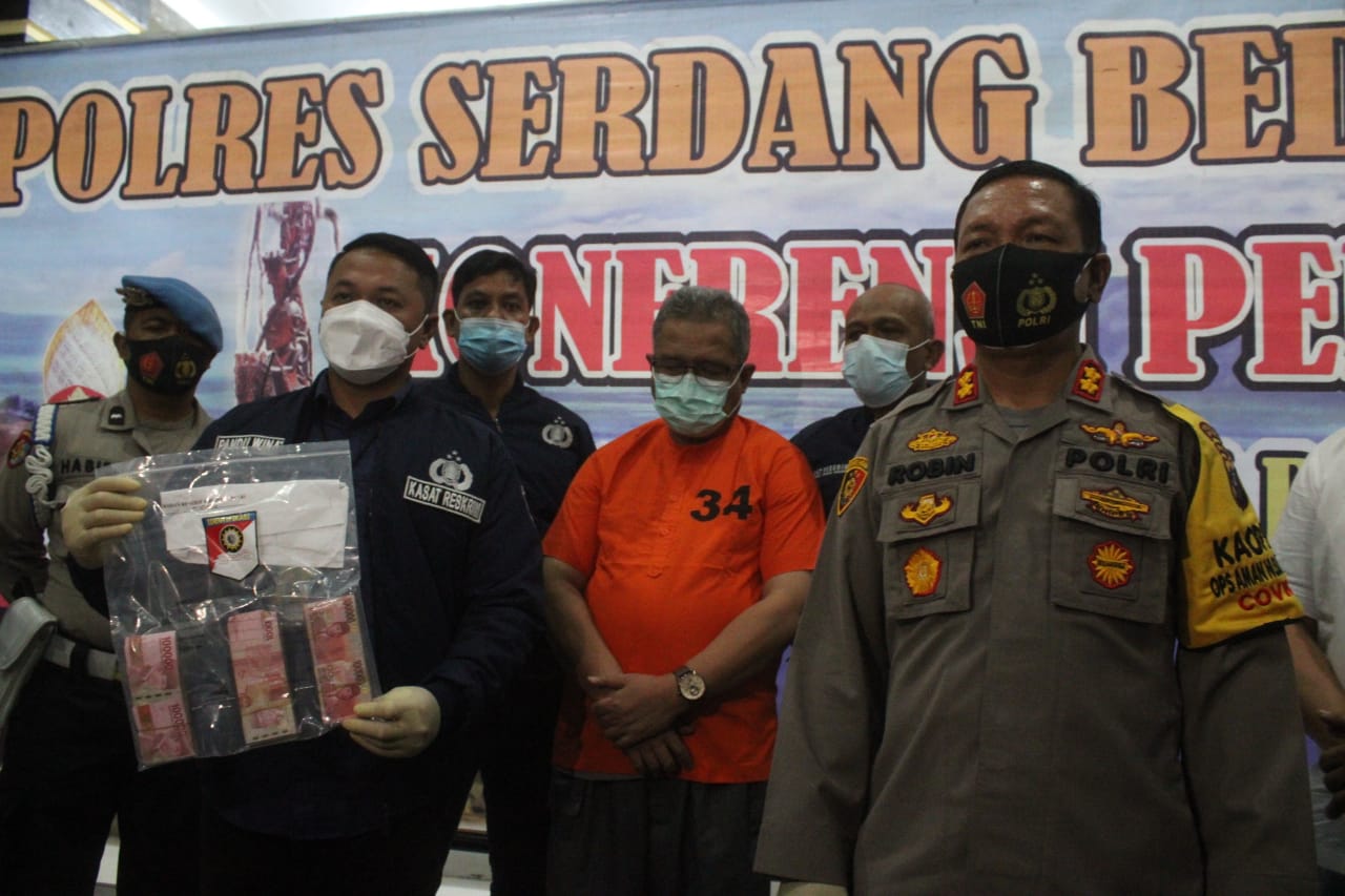 Terjaring OTT Polres, Â Kadis Sosial Resmi Ditahan, Ini Barbutnya