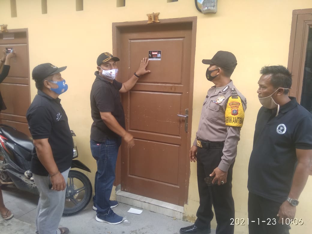 Hindari penyalahgunaan Narkoba,Pemdes Pasar VI Kualanamu , Tempel Stiker