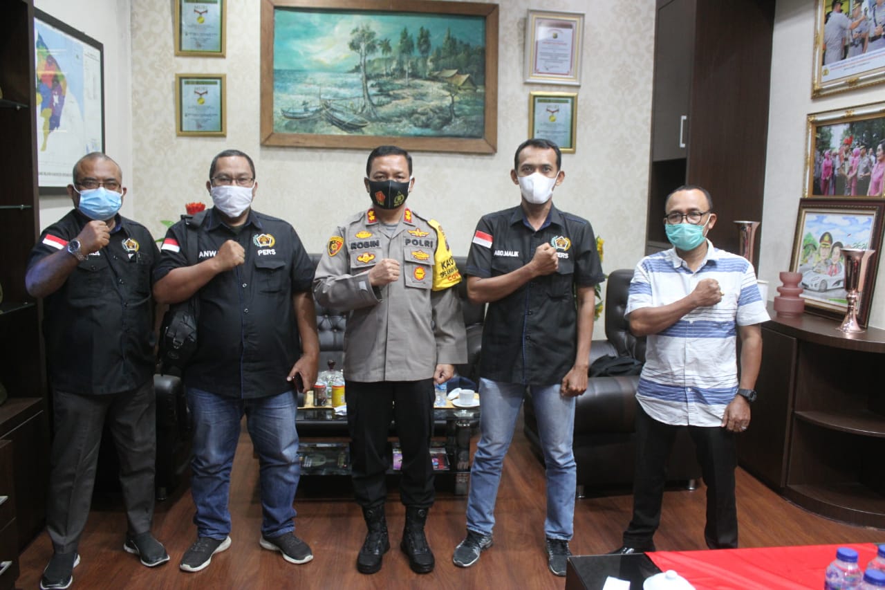 Audiensi ke Kapolres, PWI Sergai Sampaikan Program Kerja Sambut HPN tahun 2021