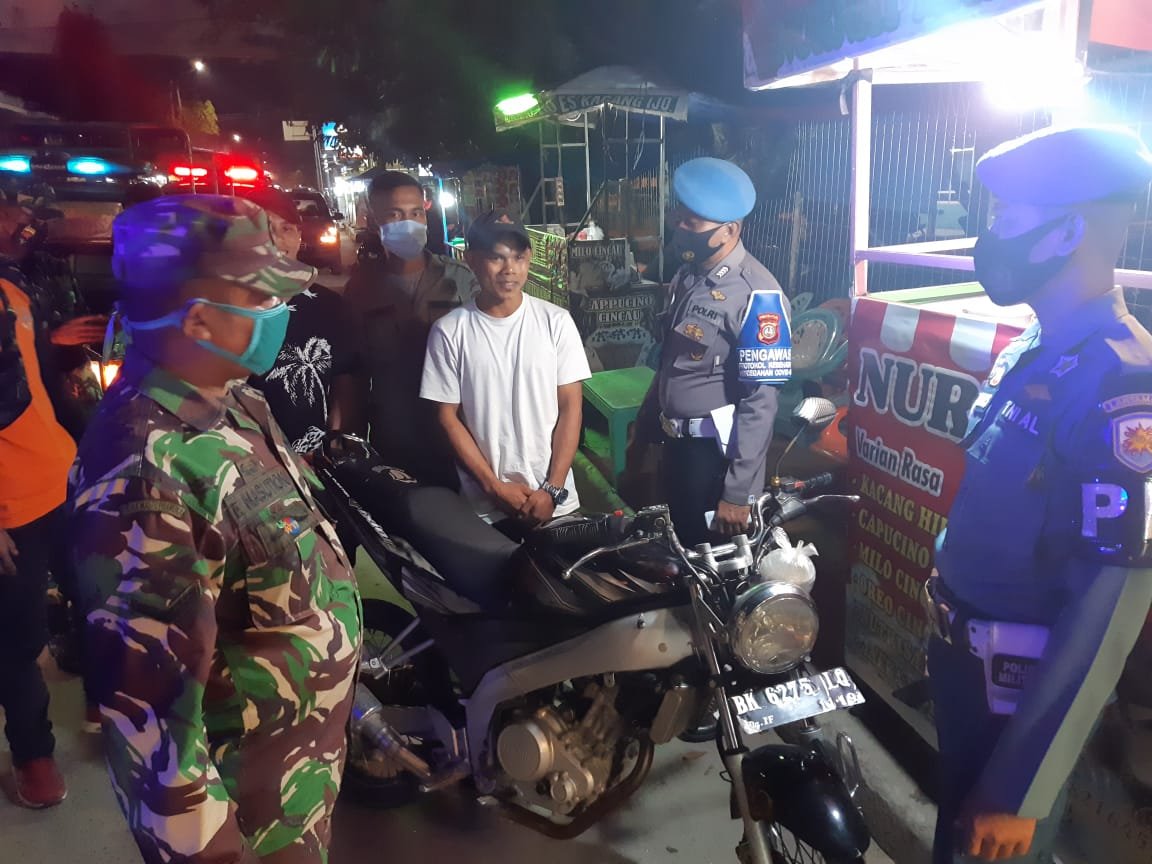Giat Patroli Gabungan Ops Yustisi dan Cipta Kondisi di Objek Vital Kota Tanjung Balai