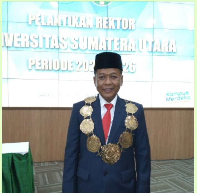 Muryanto Resmi Dilantik Sebagai Rektor USU, Ini Pesan Nadiem Makarim