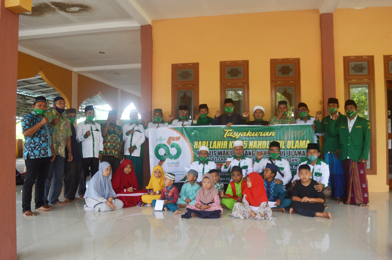MWC NU Pantai Labu Tasyakuran Harlah NU ke-95.